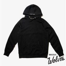 【RAISED BY WOLVES/レイズドバイウルブス】CLASSIC SNAP HOODIE パーカー / BLACK