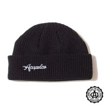 【ACAPULCO GOLD/アカプルコ ゴールド】CABLE BEANIE ニット帽 / BLACK