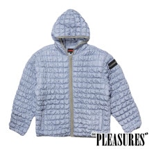 【PLEASURES/プレジャーズ】TENDER HOODED PUFFER ジャケット / SLATE