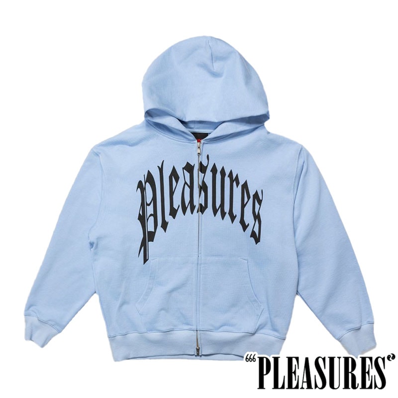 PLEASURES/プレジャーズ】TWITCH ZIP HOODIE パーカー / POWDER