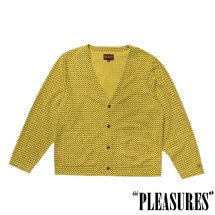 【PLEASURES/プレジャーズ】ZIGZAG CARDIGAN カーディガン / WASABI