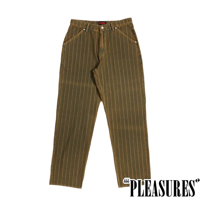 PLEASURES/プレジャーズ】RAIL STRIPE WORK PANTS ワークパンツ