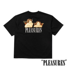 【PLEASURES/プレジャーズ】DYNAMIC SHORT SLEEVE CREWNECK Tシャツ / BLACK