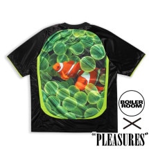 【PLEASURES/プレジャーズ×BOILER ROOM】AQUA SOCCER JERSEY サッカージャージー / BLACK