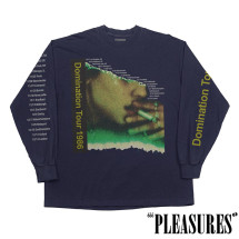 【PLEASURES/プレジャーズ】DOMINATION LONG SLEEVE 長袖Tシャツ / NAVY|長袖Tシャツ|PLEASURES