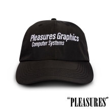 【PLEASURES/プレジャーズ】SYSTEM TECH HAT キャップ / BLACK