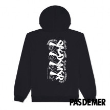 【PAS DE MER/パドゥメ】STONED ISLAND HOODY パーカー / BLACK|スウェット|Pas De Mer