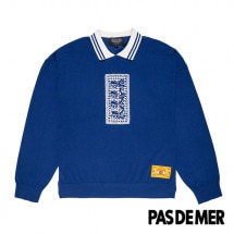 【PAS DE MER/パドゥメ】STONED ISLAND POLO LONGSLEEVE ポロシャツ / BLUE|ポロシャツ|Pas De Mer