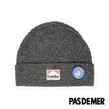 【PAS DE MER/パドゥメ】NOT LONG TIME BEANIE ニット帽 / DARK GREY