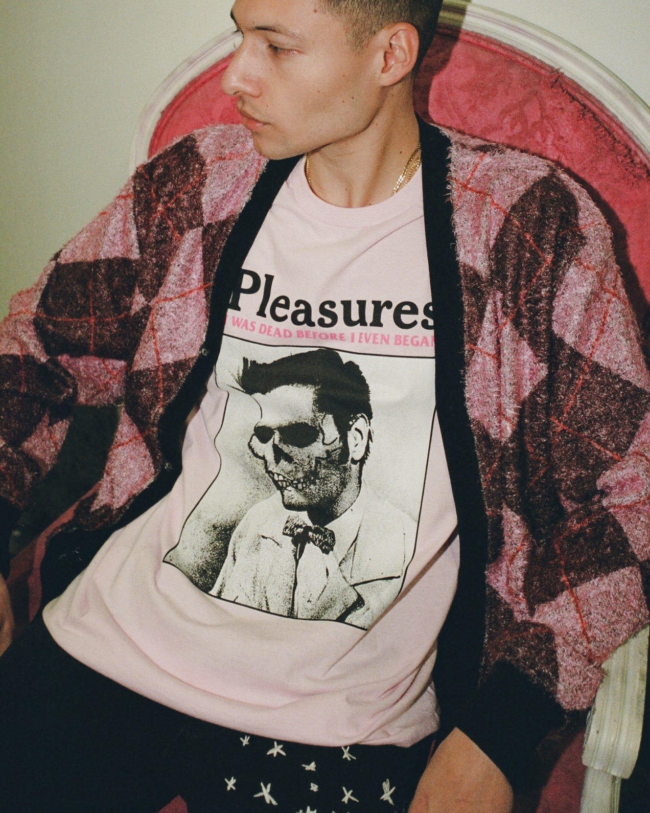 PLEASURES/ץ쥸㡼DEAD T-SHIRT T / PINK ԥ