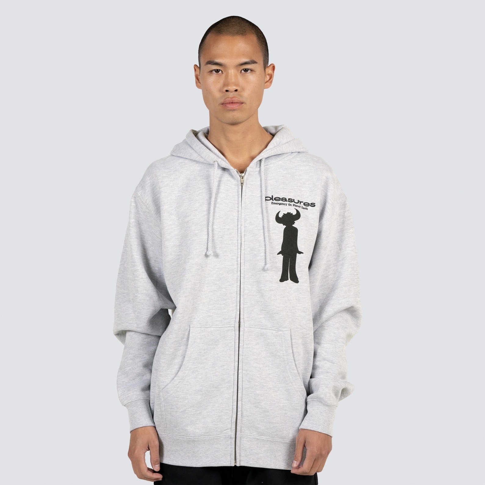 PLEASURES/ץ쥸㡼JAMIROQUAI/ߥ磻HIGH TIMES ZIP HOODIE ѡ / HEATHER GREY