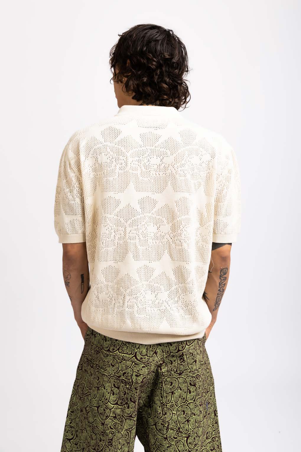 PAS DE MER/ѥɥSKULLS POLO SWEATER ݥ / SAND