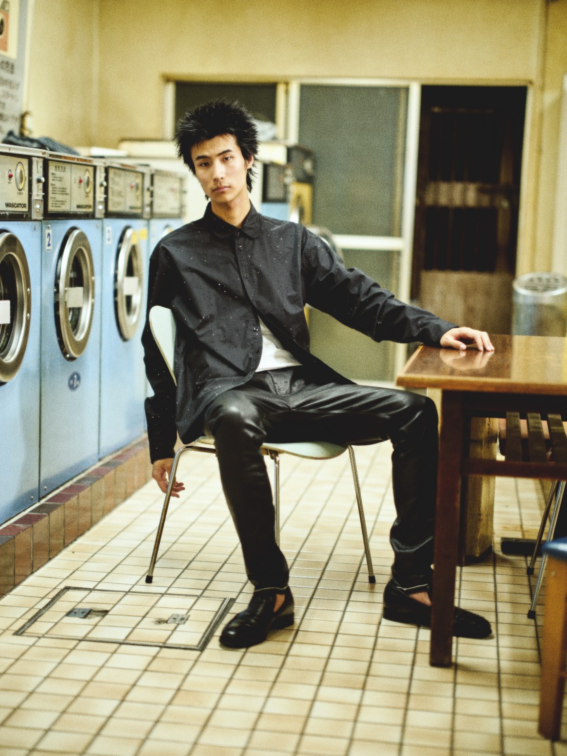 LUTI/롼ƥBRILLO L/S WOVEN Ĺµ / BLACK