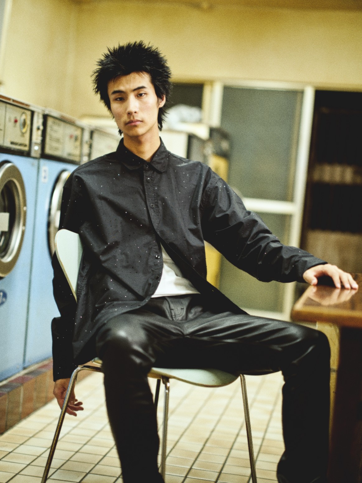 LUTI/롼ƥBRILLO L/S WOVEN Ĺµ / BLACK