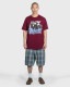 PLEASURES/ץ쥸㡼SLIPKNOT/åץΥåȡCOMPASS T-SHIRT T / BURGUNDY