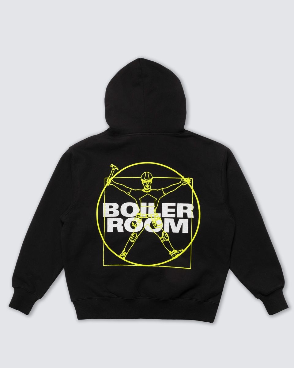 ��PLEASURES/�ץ쥸�㡼����BOILER ROOM��WORKMAN HOODIE �ѡ����� / BLACK