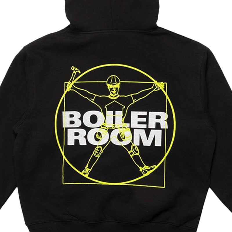 ��PLEASURES/�ץ쥸�㡼����BOILER ROOM��WORKMAN HOODIE �ѡ����� / BLACK