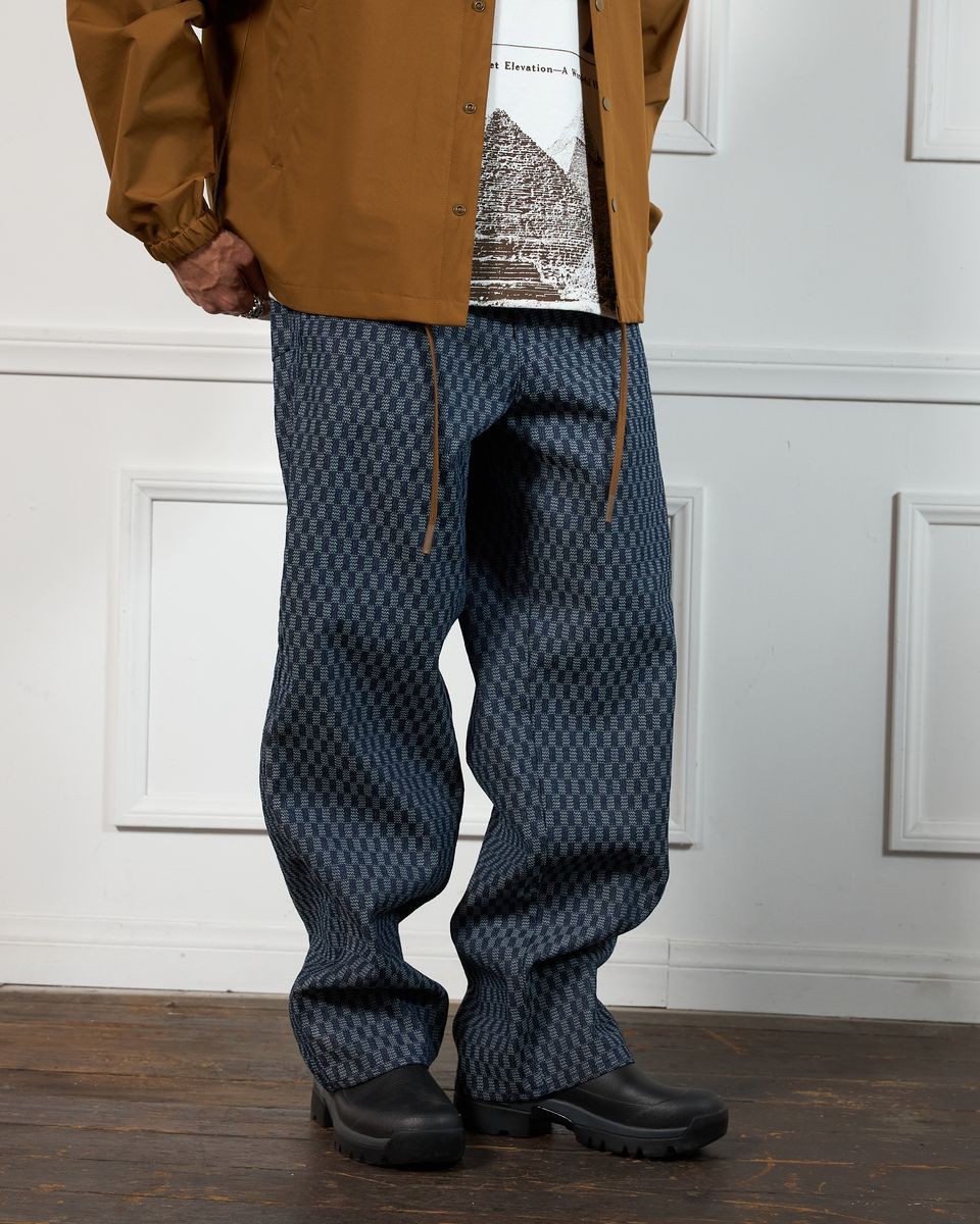 ��PLEASURES/�ץ쥸�㡼����FORMULA BAGGY JEAN �ǥ˥�ѥ�� / INDIGO CHECKER