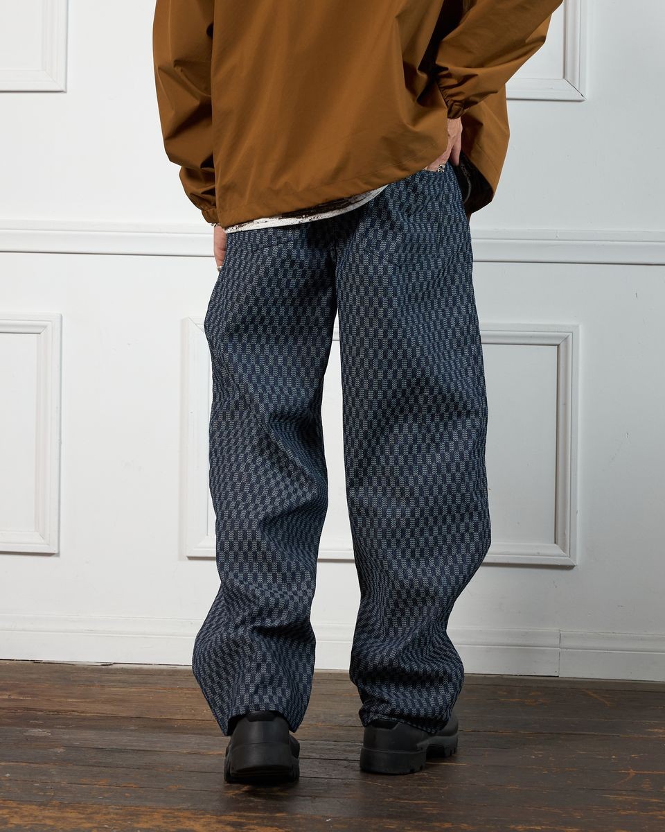 ��PLEASURES/�ץ쥸�㡼����FORMULA BAGGY JEAN �ǥ˥�ѥ�� / INDIGO CHECKER