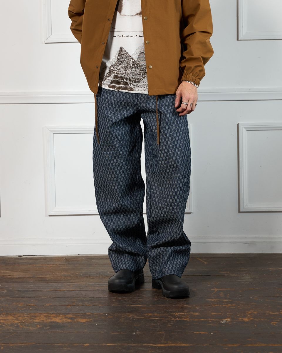 ��PLEASURES/�ץ쥸�㡼����FORMULA BAGGY JEAN �ǥ˥�ѥ�� / INDIGO CHECKER