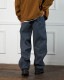 ��PLEASURES/�ץ쥸�㡼����FORMULA BAGGY JEAN �ǥ˥�ѥ�� / INDIGO CHECKER