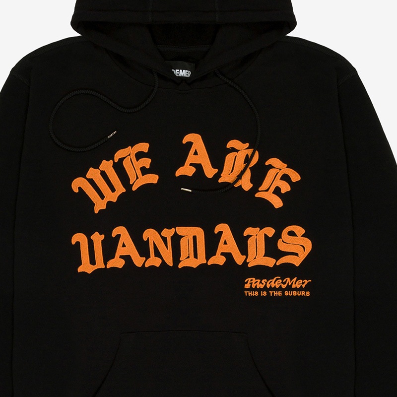��PAS DE MER/�ѥɥ����WAV HOODY �ѡ����� / BLACK �֥�å� ��