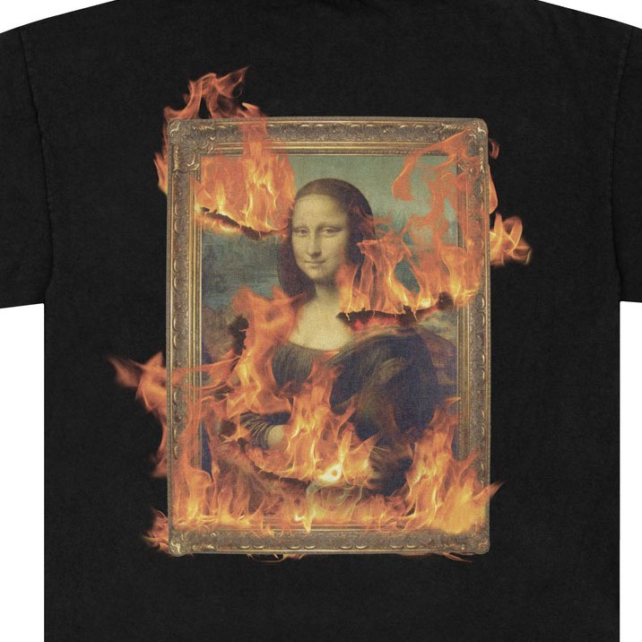 PLEASURES/ץ쥸㡼BURN AGAIN T-SHIRT T / BLACK