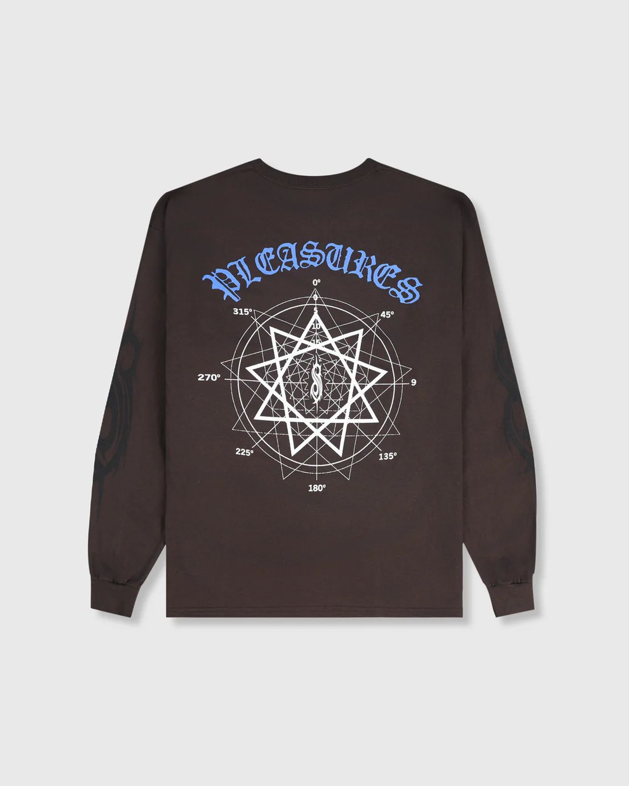 PLEASURES/ץ쥸㡼SLIPKNOT/åץΥåȡCOMPASS LONG SLEEVE ĹµT / BROWN