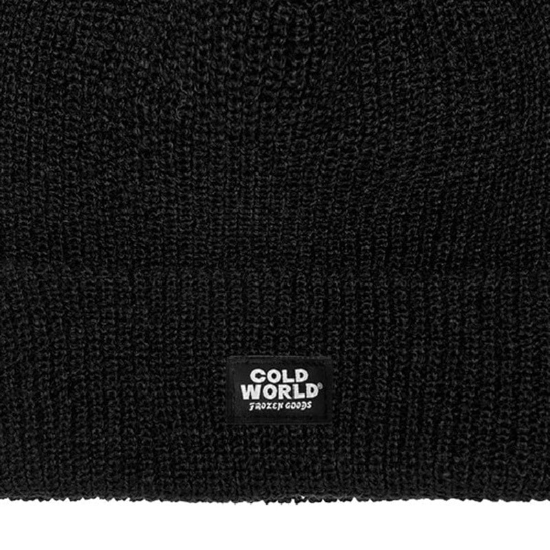 COLD WORLD FROZEN GOODS/ɥɥե󥰥åCOLD LABEL BEANIE ˥å˹ / BLACK ֥å