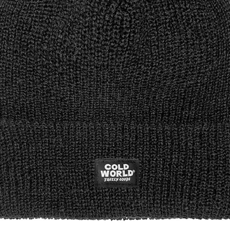 COLD WORLD FROZEN GOODS/ɥɥե󥰥åCOLD LABEL BEANIE ˥å˹ / BLACK ֥å