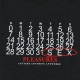 PLEASURES/ץ쥸㡼CALENDAR HEAVYWEIGHT T-SHIRT T / BLACK