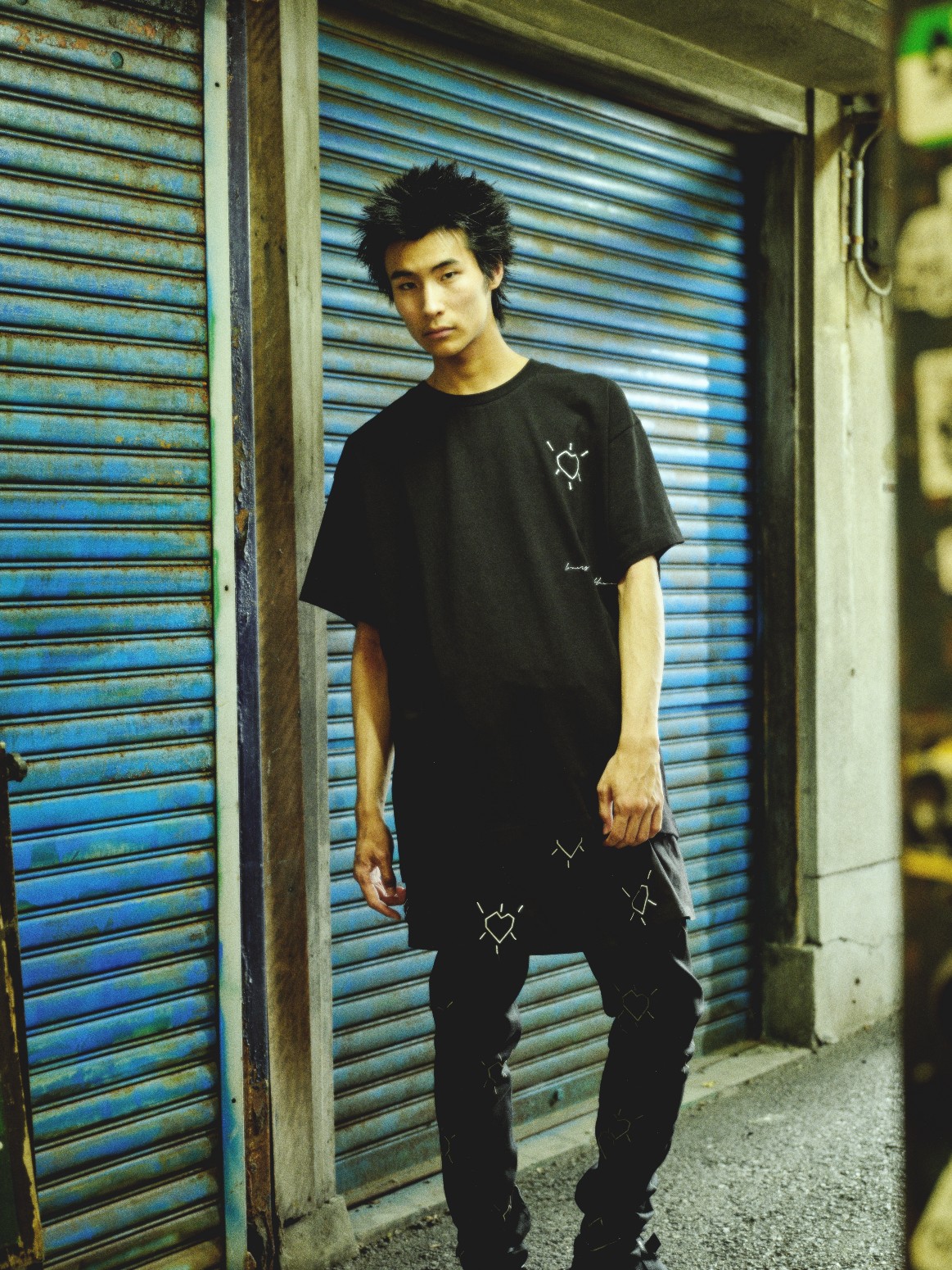 LUTI/롼ƥSANTO CORAZON S/S KNIT T / BLACK