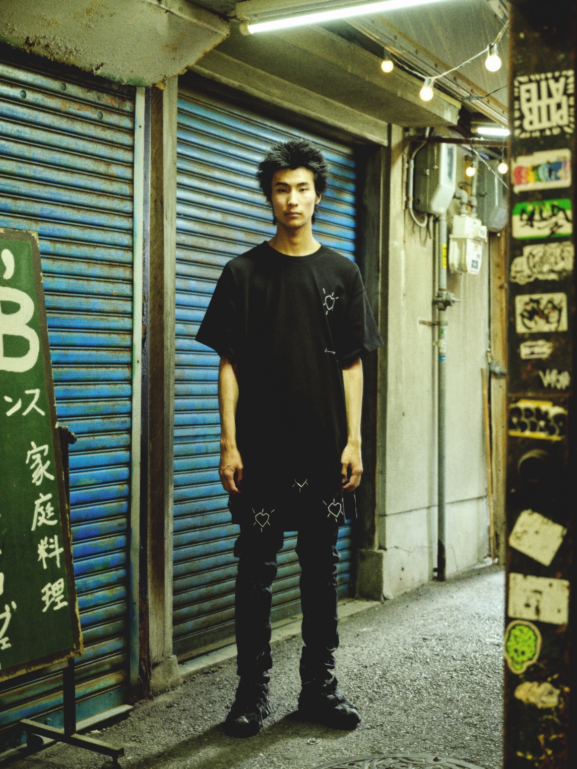 LUTI/롼ƥSANTO CORAZON S/S KNIT T / BLACK