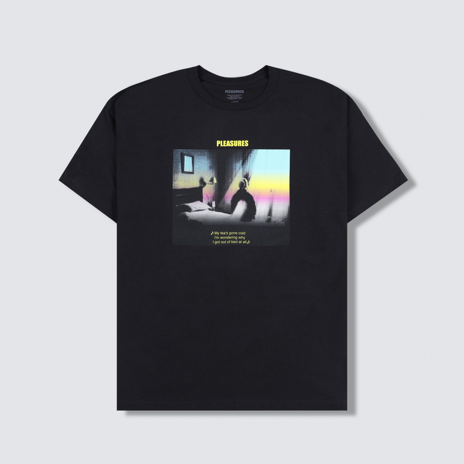 ��PLEASURES/�ץ쥸�㡼����WINDOW T-SHIRT T����� / BLACK