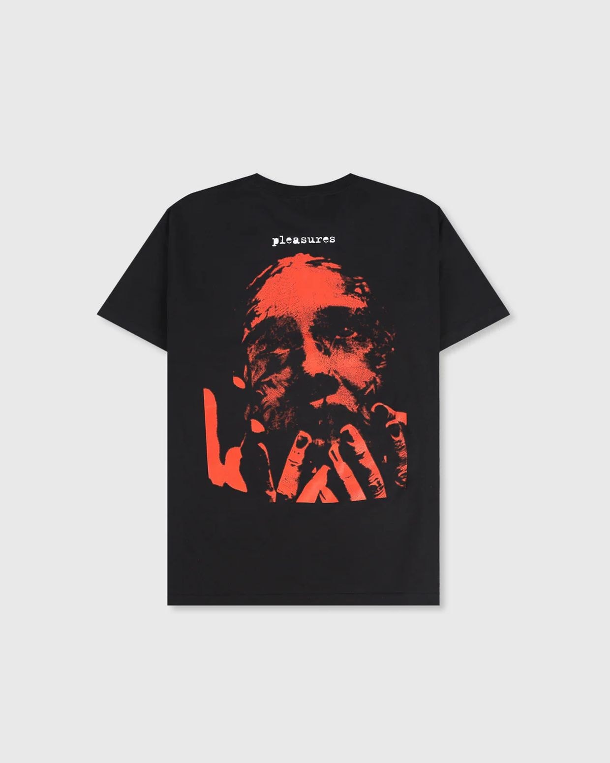 PLEASURES/ץ쥸㡼SLIPKNOT/åץΥåȡFACE T-SHIRT T / BLACK