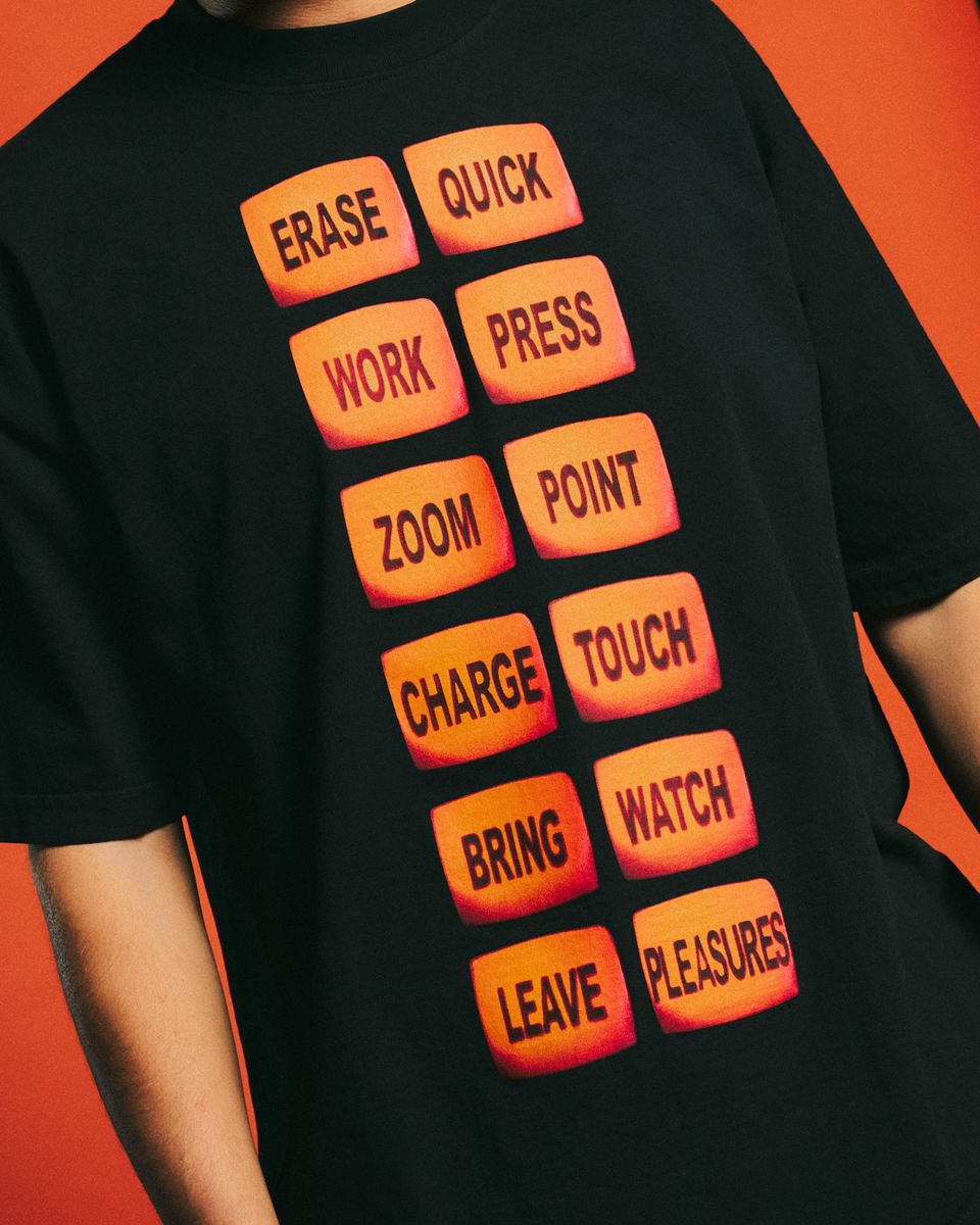 ��PLEASURES/�ץ쥸�㡼����DAFT PUNK/���եȡ��ѥ󥯡�TECHNOLOGIC T-SHIRT T����� / BLACK