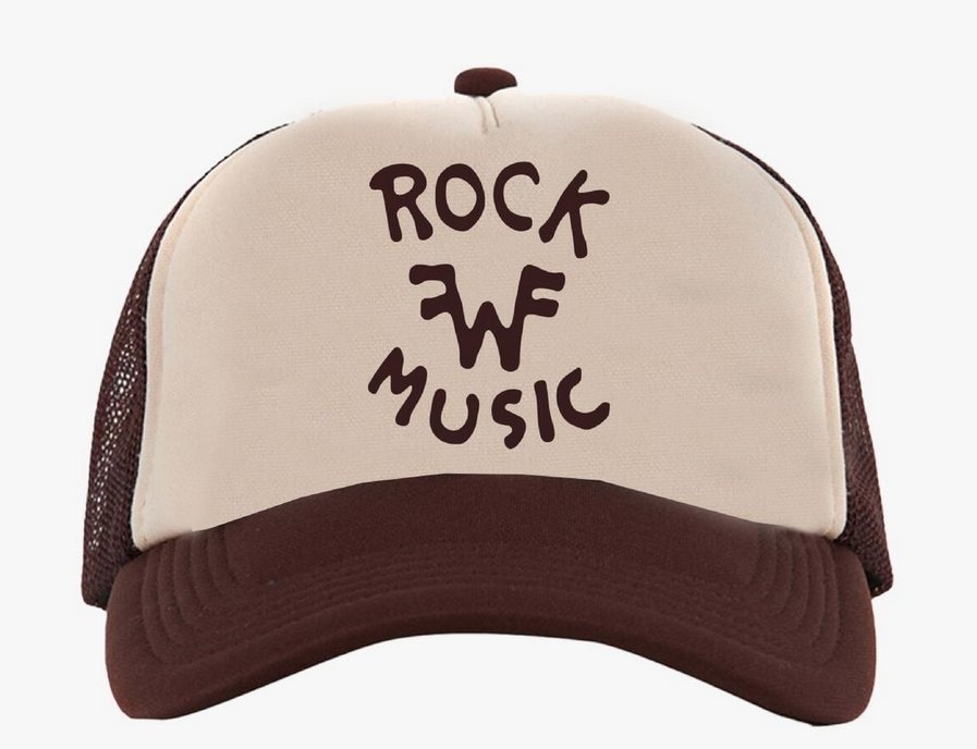 PLEASURES/ץ쥸㡼Weezer/ROCK TRUCKER CAP ȥåå / BROWN / TAN ֥饦