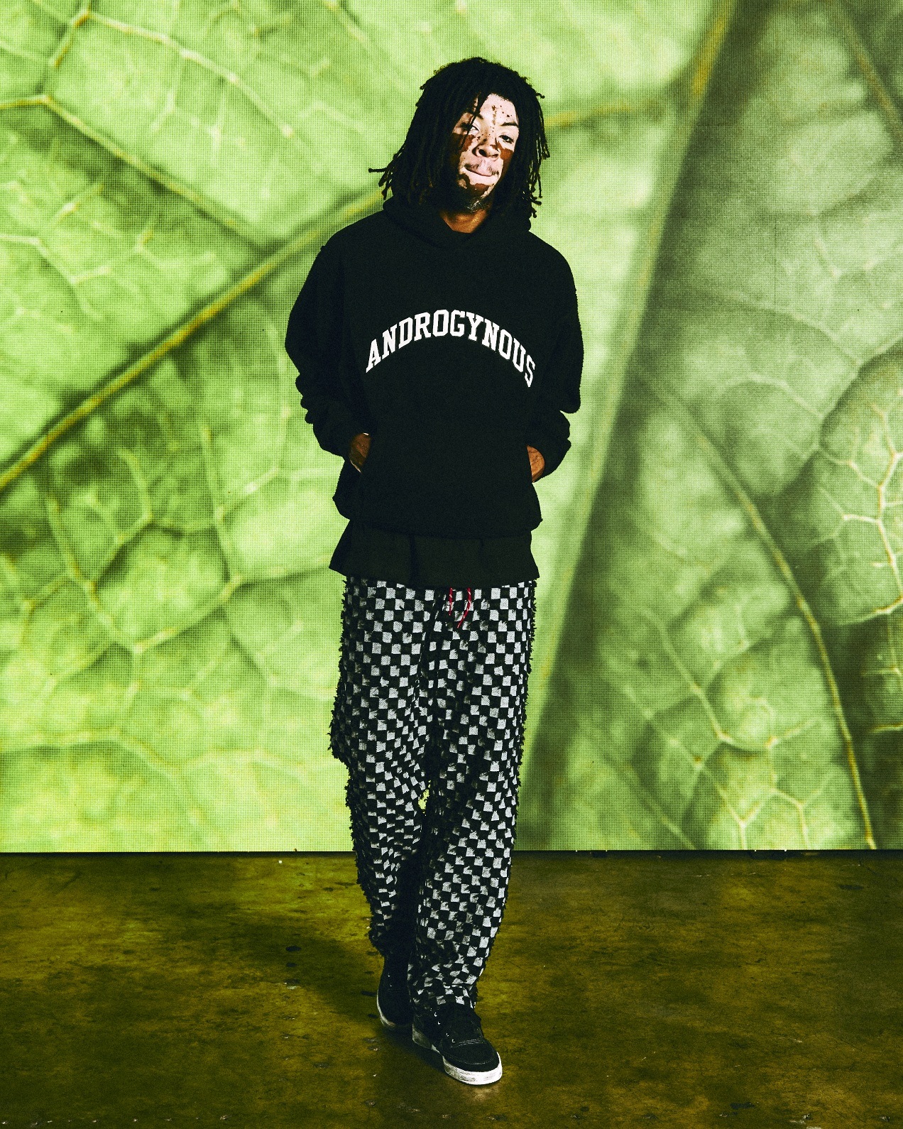 PLEASURES/ץ쥸㡼CURFEW CHECKER WORK PANTS ѥ / BLACK ֥å