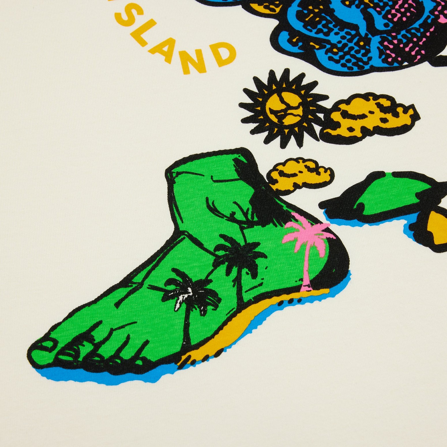 ��PAS DE MER/�ѥɥ����STONED ISLAND TEE T����� / CREAM