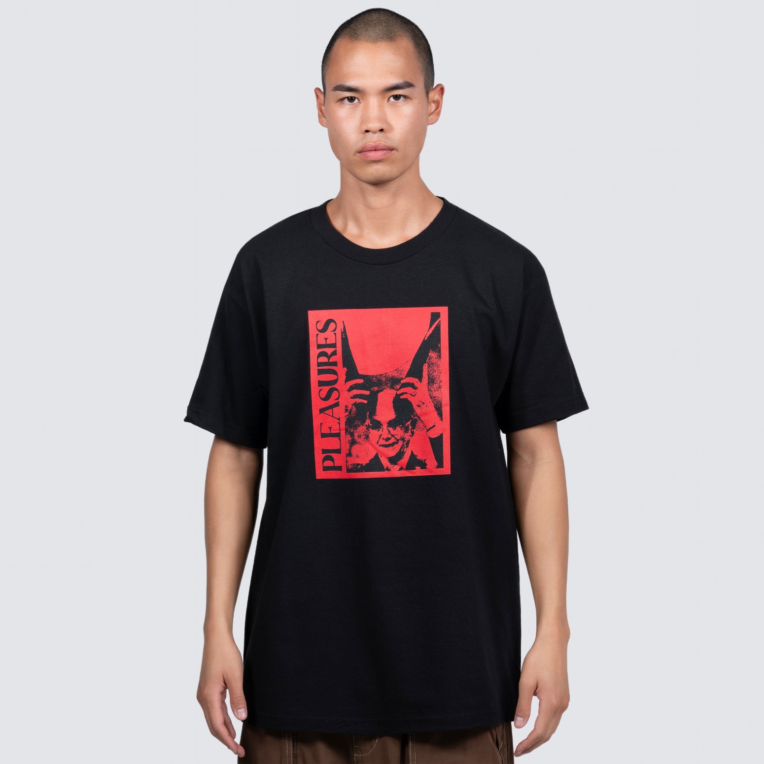 PLEASURES/ץ쥸㡼HORNY T-SHIRT T / BLACK