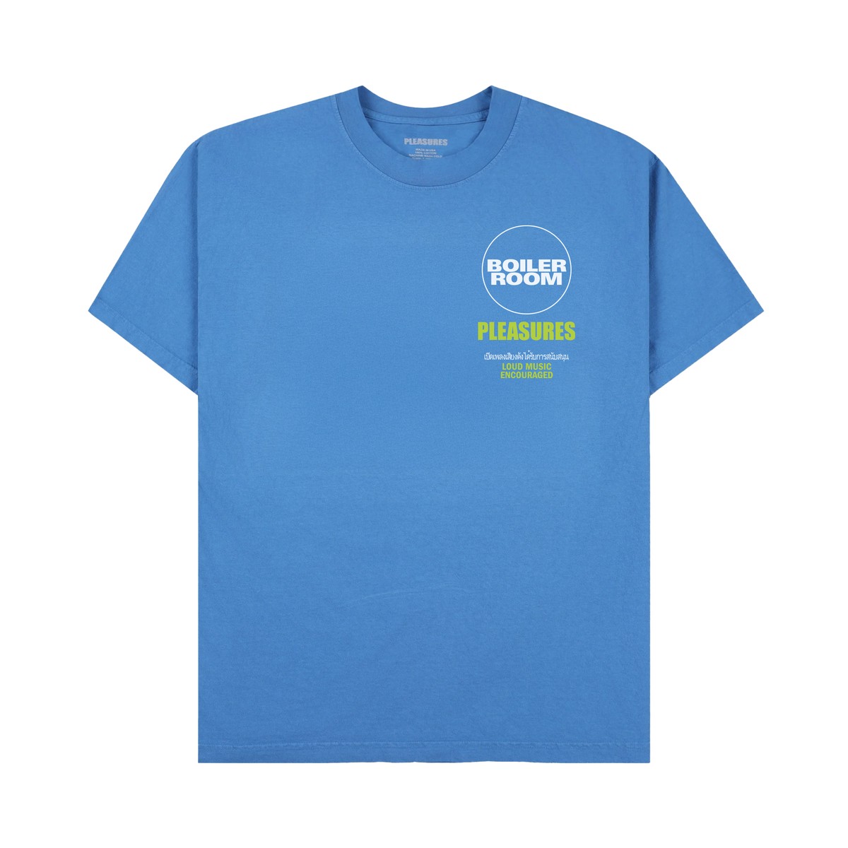 ��PLEASURES/�ץ쥸�㡼����BOILER ROOM��TURNTABLE T-SHIRT T����� / BLUE