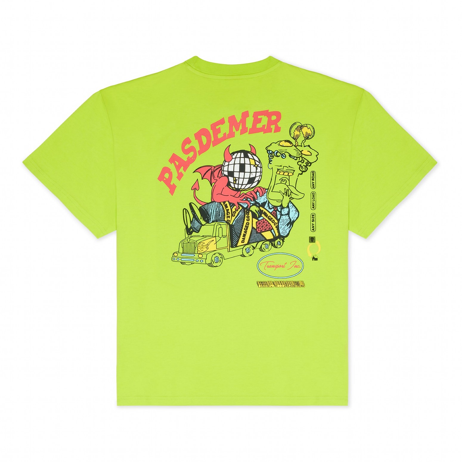 PAS DE MER/ѥɥTRANSPORT TEE T / ACID GREEN 