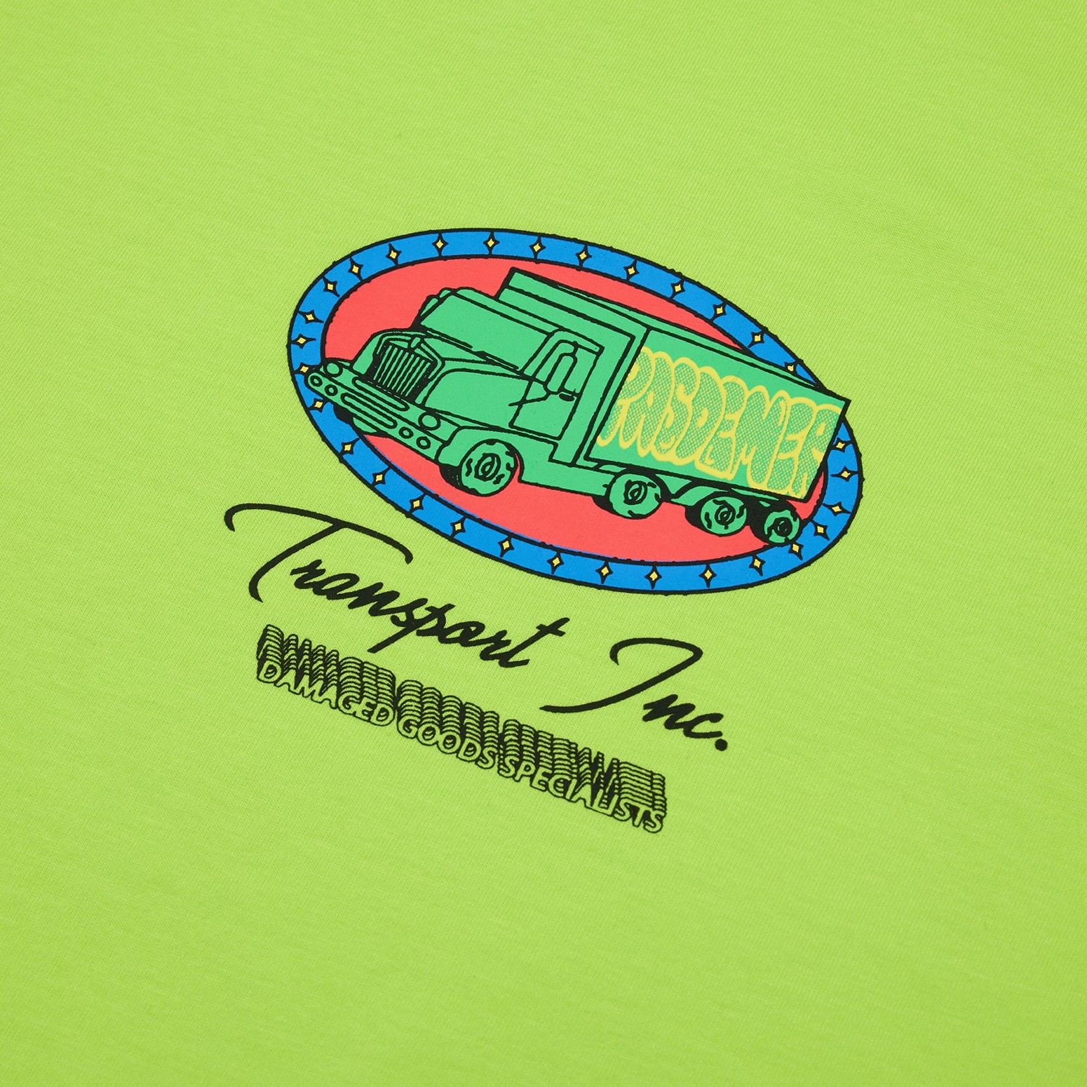 PAS DE MER/ѥɥTRANSPORT TEE T / ACID GREEN