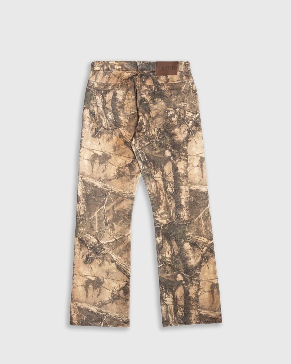 ��PLEASURES/�ץ쥸�㡼����HENDRIX FLARE JEANS �ǥ˥�ѥ�� / BROWN TREE