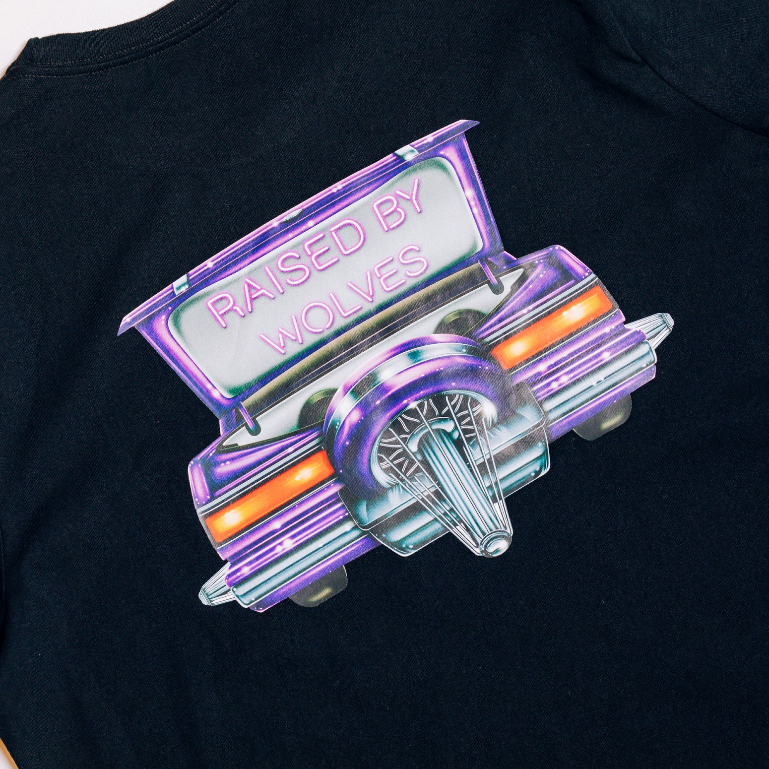 RAISED BY WOLVES/쥤ɥХ֥SLAB TEE T / BLACK