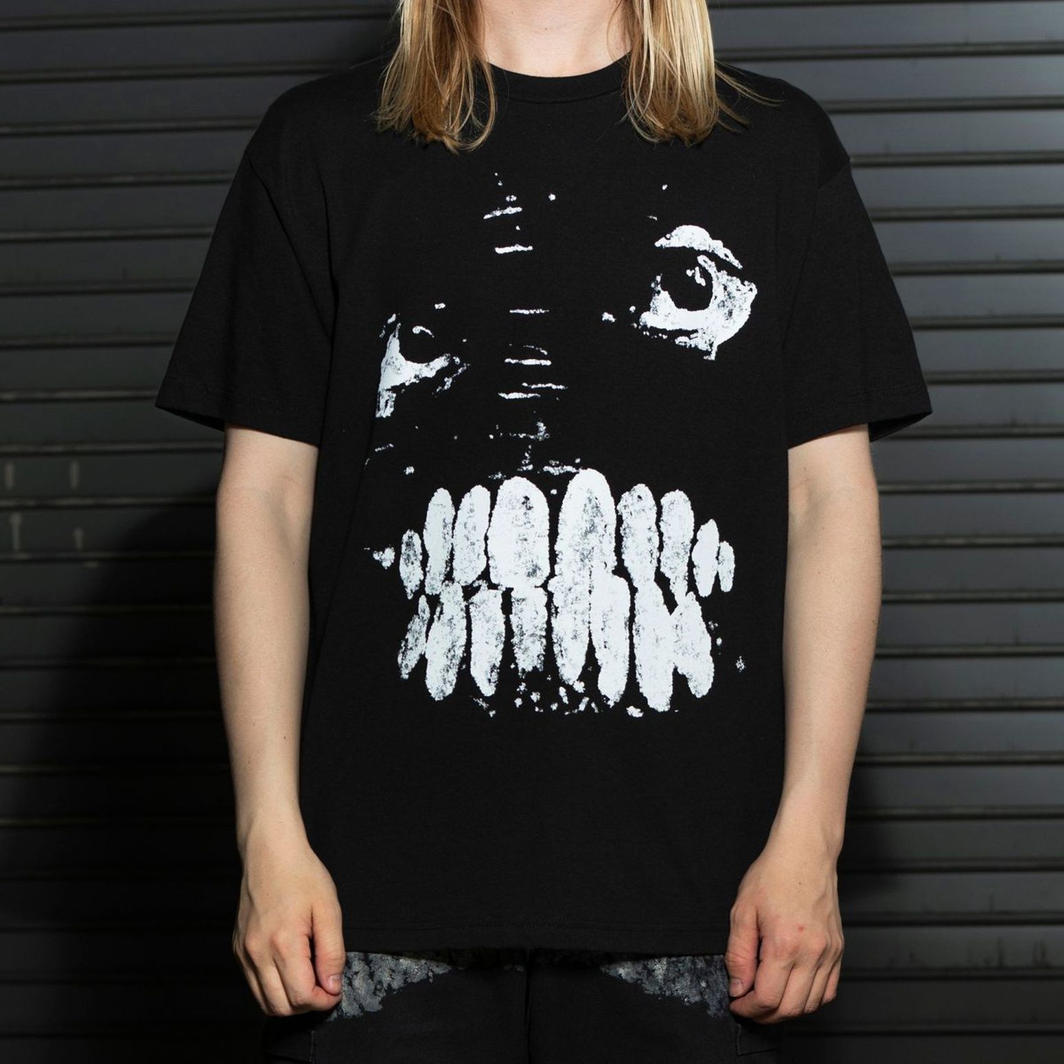 PLEASURES/ץ쥸㡼SLIPKNOT/åץΥåȡTEETH T-SHIRT T / BLACK