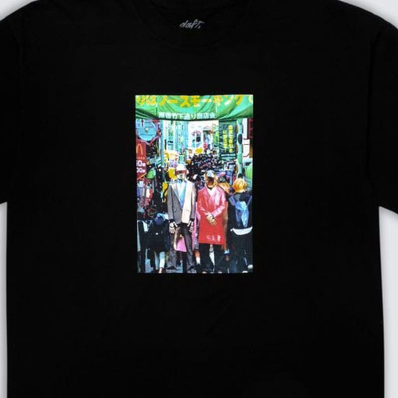 ��PLEASURES/�ץ쥸�㡼����DAFT PUNK/���եȡ��ѥ󥯡�HARAJUKU T-SHIRT T����� / BLACK