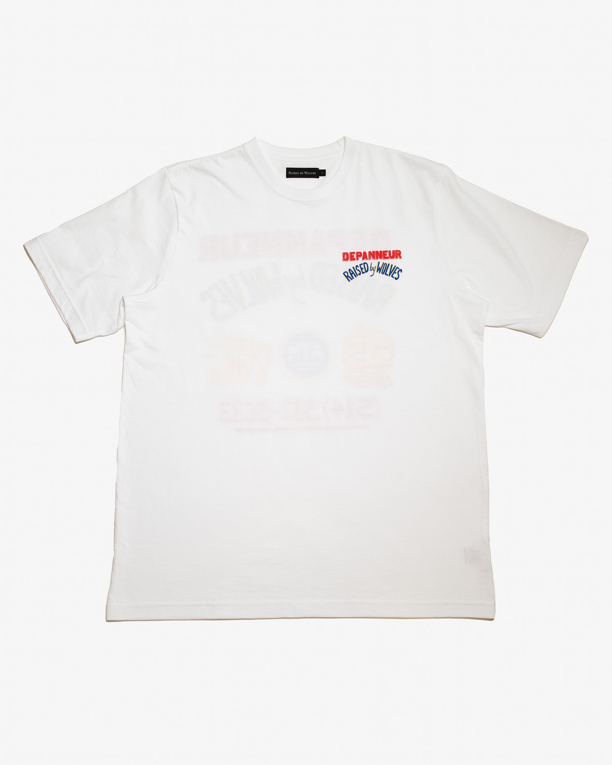 RAISED BY WOLVES/쥤ɥХ֥DEPANNEUR TEE T / WHITE