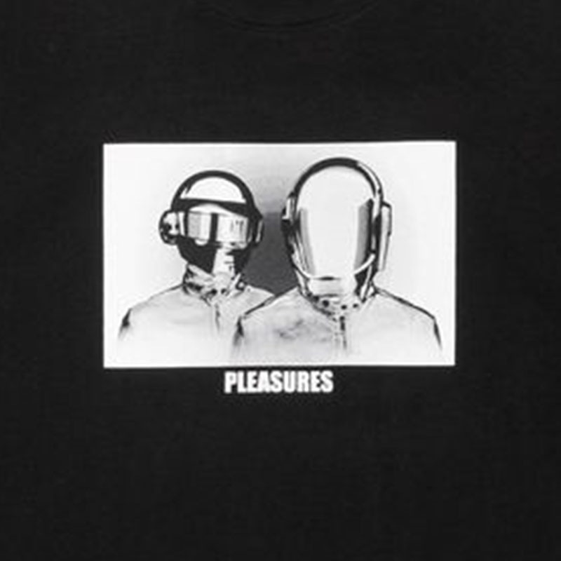 ��PLEASURES/�ץ쥸�㡼����DAFT PUNK/���եȡ��ѥ󥯡�INVERTED T-SHIRT T����� / BLACK