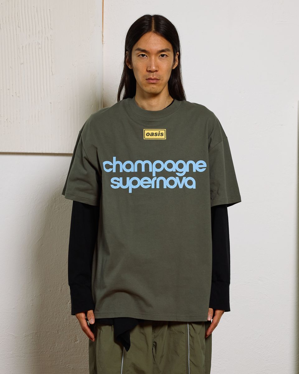 ��PLEASURES/�ץ쥸�㡼����OASIS��NORDIQUE T-SHIRT T����� / FADED BLACK